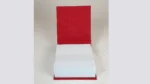 Notizblock ohne Stift (Leinen rot 9x9cm)